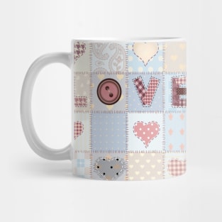 Patchwork Quilt Neck Gator Love Patchwork Mug